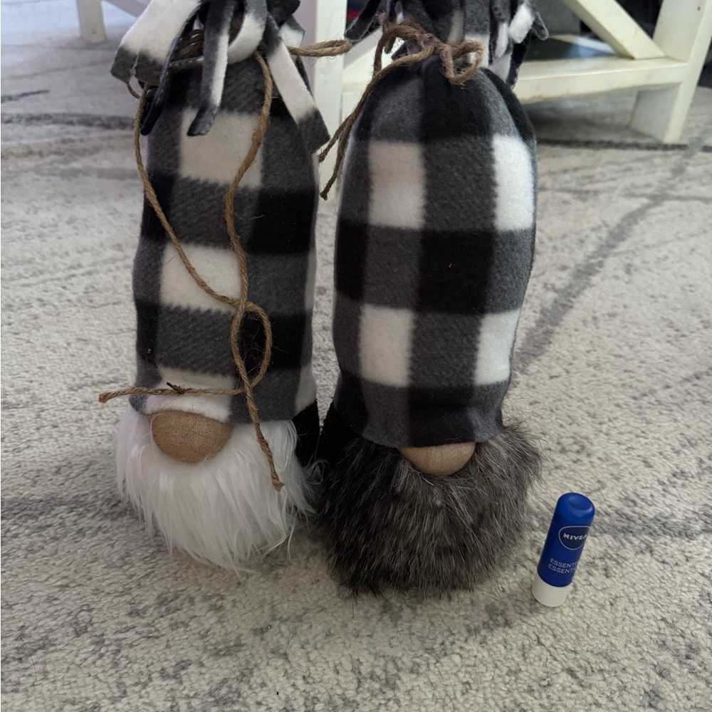 Plaid Gnome Decor Set